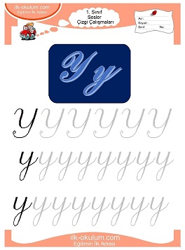 Çocuklar İçin Sesler Çizgi Çalışmaları Çalışma Sayfaları 